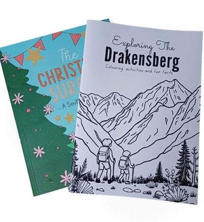 Chrismtas Surprise & Drakensberg colouring book